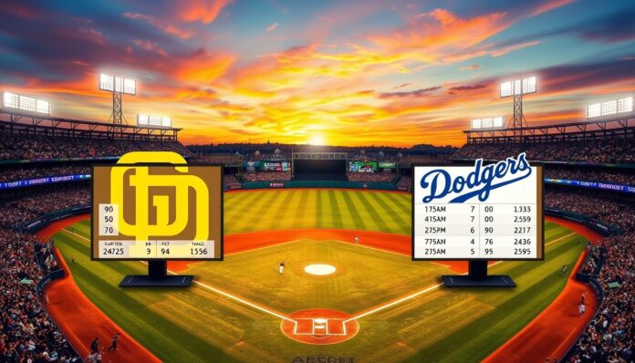 padres vs dodgers match player stats