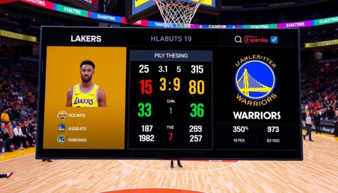 lakers vs golden state warriors match player stats