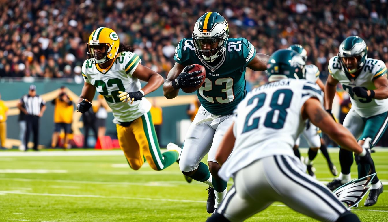 green bay packers vs philadelphia eagles match player stats