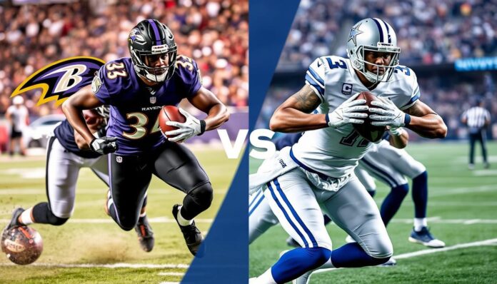baltimore ravens vs dallas cowboys match player stats
